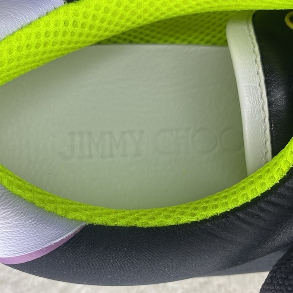 Jimmy Choo Multicolor Graphic Print Nylon Sneakers (EUR 41.5 / US 8.5) - Picture 6 of 9